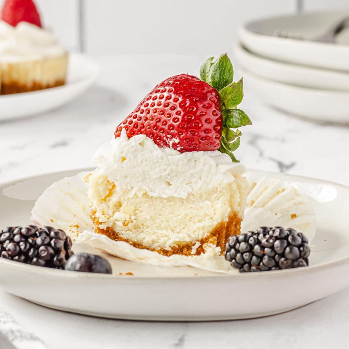 Perfectly Portioned Mini New York Cheesecakes for Guests